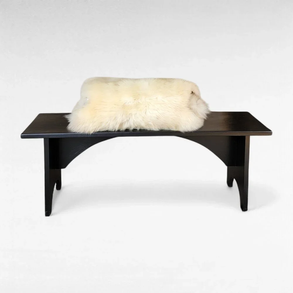 Genuine Double-Pelt Sheepskin Bench Cover Rare Breed Soft 76